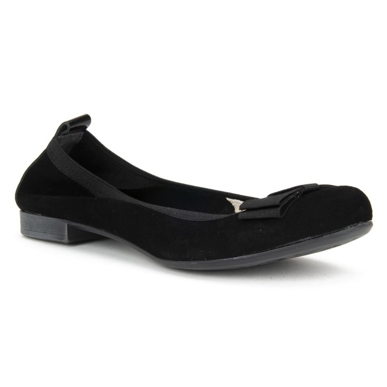 Filippo 480 Black Suede ballerinat musta 1