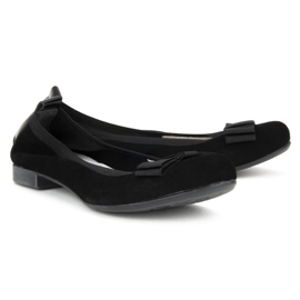 Filippo 480 Black Suede ballerinat musta 2