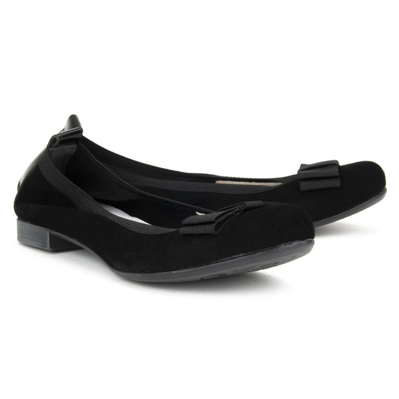 Filippo 480 Black Suede ballerinat musta 2