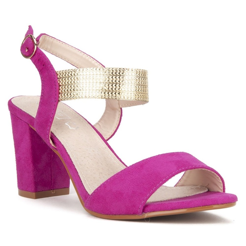 Korkokengät sandaalit Filippo DS817 / 20 Fh pinkki vaaleanpunainen 2