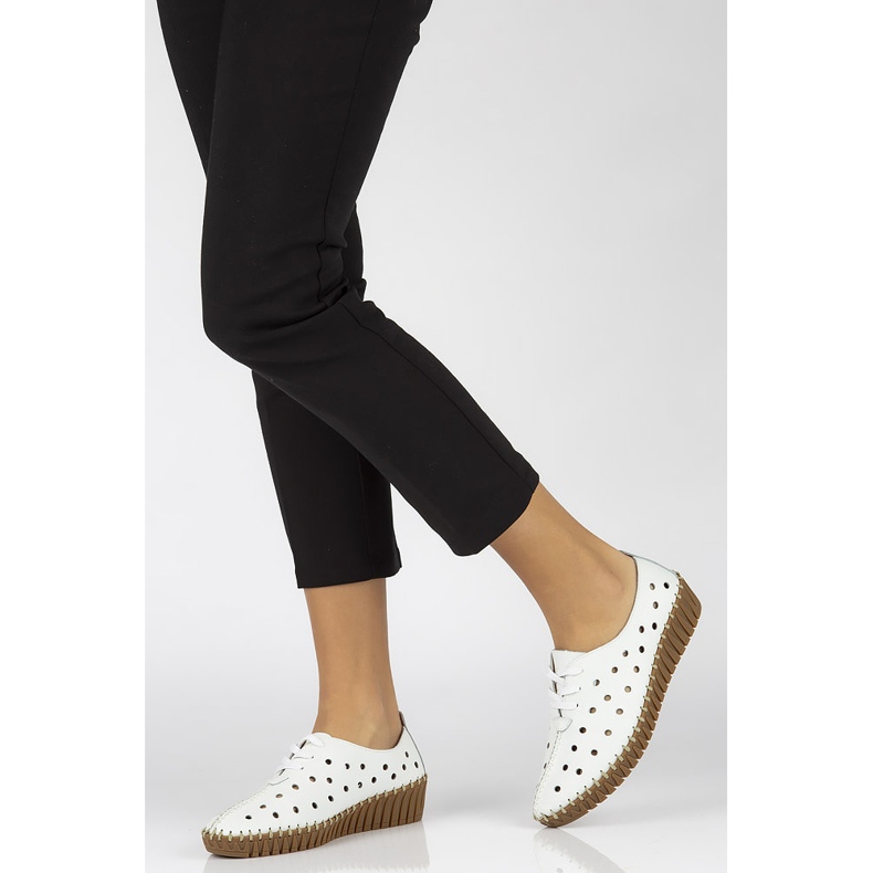 Nahkakengät Filippo DP1230 / 20 Wh valkoinen 1