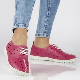 Nahkakengät Filippo DP1225 / 20 Fh pinkki vaaleanpunainen 1