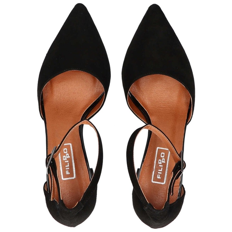 Filippo 1515 musta mokkanahka sandaalit 1