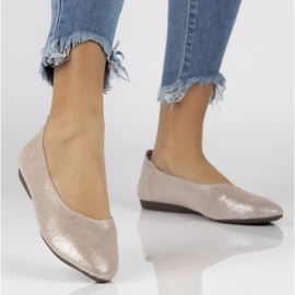 Nahkaballerinat Filippo DP1337 / 20 Pi pinkki vaaleanpunainen 1