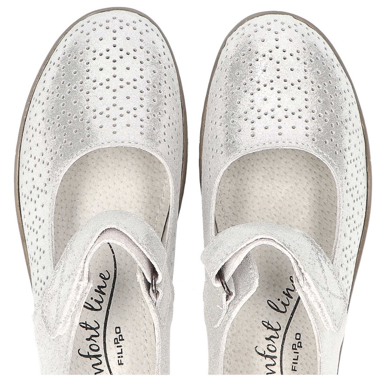 Filippo DP1319 / 20 Si Hopeakengät harmaa 1