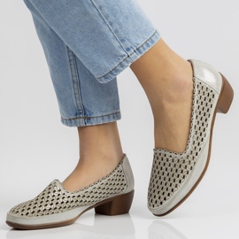 Nahkakengät Filippo DP748 / 20 Si hopea 2