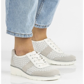 Nahkakengät Filippo DP028 / 20 Wh valkoinen 2