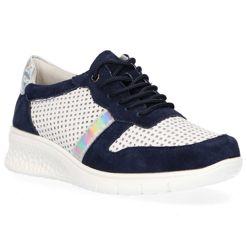 Filippo DP1389 / 20 Wh Nv White Navy kengät valkoinen tummansininen keltainen 2