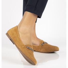 Nahkahousut Filippo DP1219 / 20 Ca Camel ruskea 1