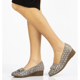 Nahkakengät Filippo DP752 / 20 Gr harmaa 1