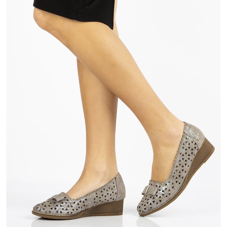 Nahkakengät Filippo DP752 / 20 Gr harmaa 1