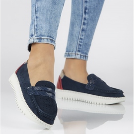 Nahkakengät Filippo DP1413 / 20 Nv laivastonsininen 1