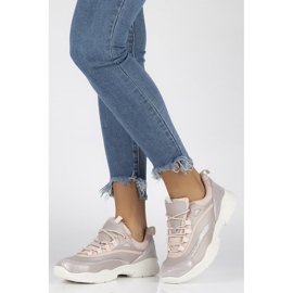 Naisten nahkaiset tennarit Filippo DP1411 / 20 Pi pinkki vaaleanpunainen 1