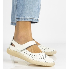 Nahkakengät Filippo DP1262 / 20 Wh valkoinen 1