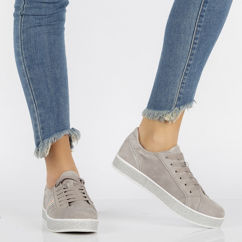 Nahkakengät Filippo DP1258 / 20 Gr harmaa ruskea 1