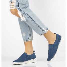 Nahkakengät Filippo DP063 / 20 Nv laivastonsininen 1