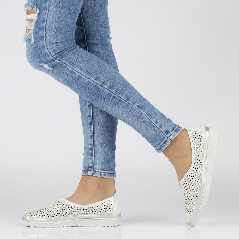 Filippo DP1400 / 20 Wh Valkoiset kengät valkoinen khaki vihreä 2