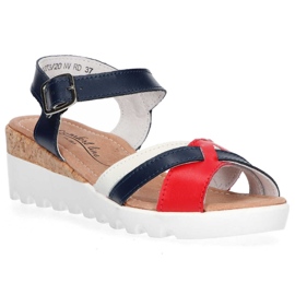 Filippo DS1273 / 20 Nv Rd Navy Red sandaalit valkoinen punainen tummansininen 1