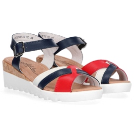 Filippo DS1273 / 20 Nv Rd Navy Red sandaalit valkoinen punainen tummansininen 2