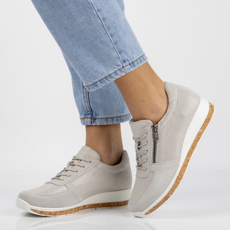 Nahkakengät Filippo DP1252 / 20 Gr harmaa 1