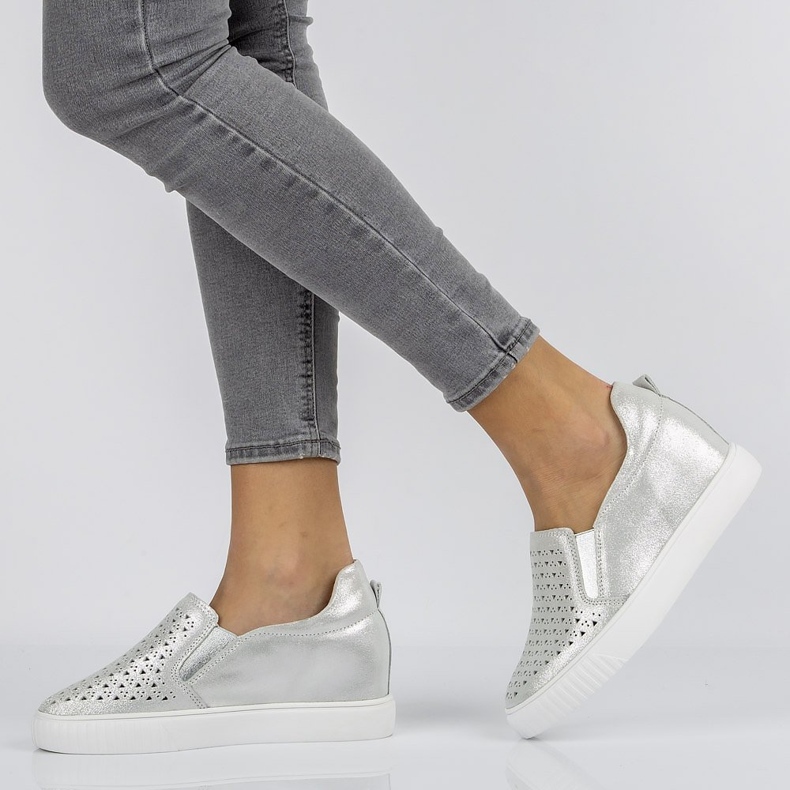 Nahkakengät Filippo DP1398 / 20 Si hopea 1