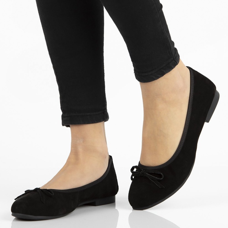 Nahkabalerinat Filippo DP1231 / 20 Bk musta 1