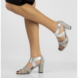 Filippo DS776 / 20 Si Silver sandaalit hopea harmaa 1