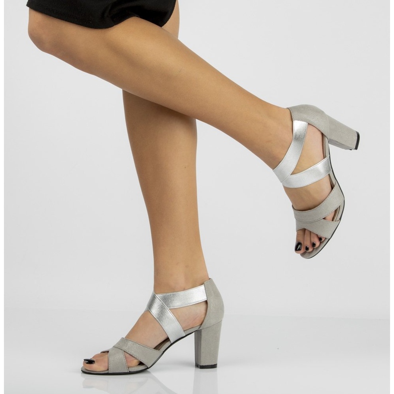Filippo DS776 / 20 Si Silver sandaalit hopea harmaa 1