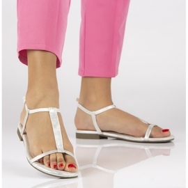 Filippo DS1297 / 20 Si hopeasandaalit harmaa 1