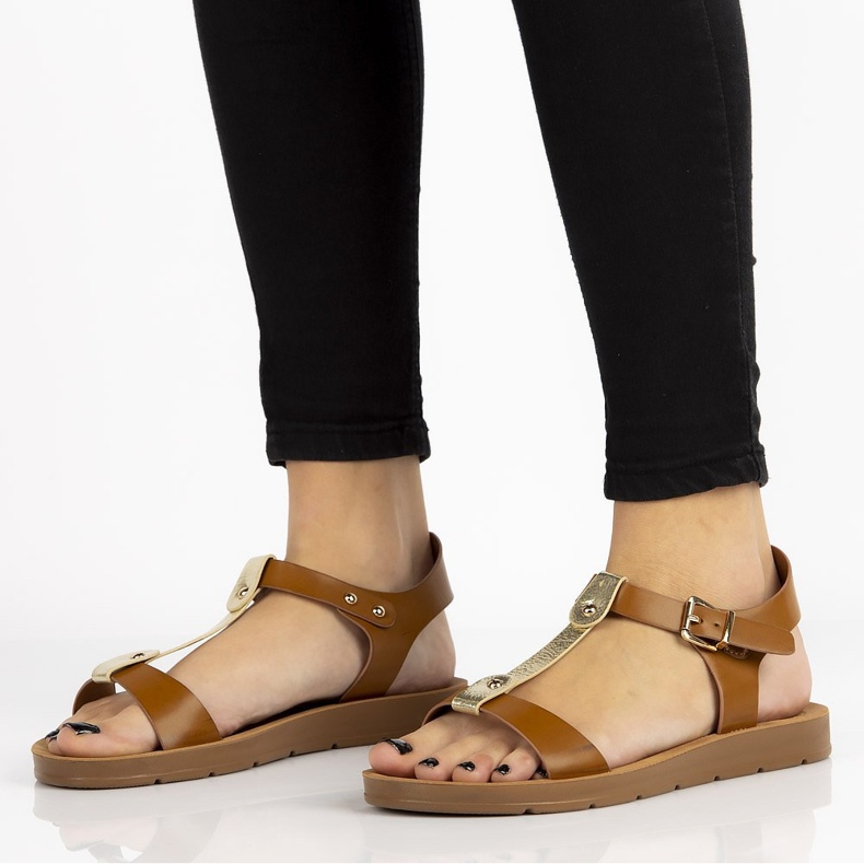 Filippo DS105 / 20 Br ruskeat sandaalit keltainen 2