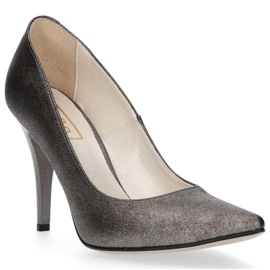 Filippo 2160 Fume Grey pumput hopea harmaa 1