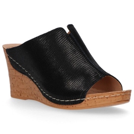 Nahkaiset tossut Filippo DK786 / 20 Bk mustat 2