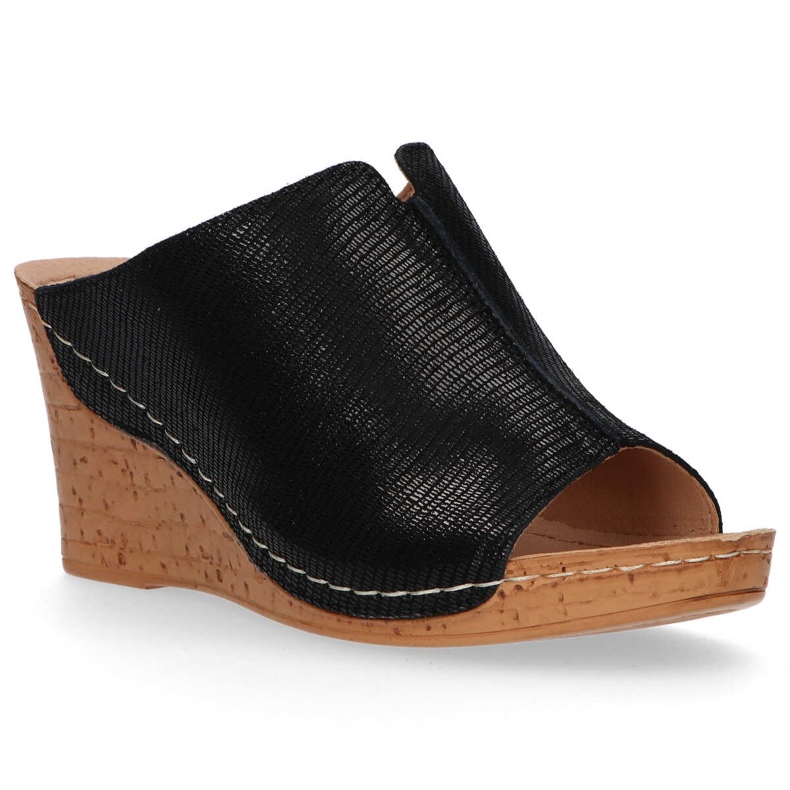 Nahkaiset tossut Filippo DK786 / 20 Bk mustat 2