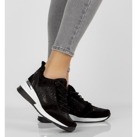 Nahkaiset lenkkarit Filippo DP1505 / 20 Bk mustat 2