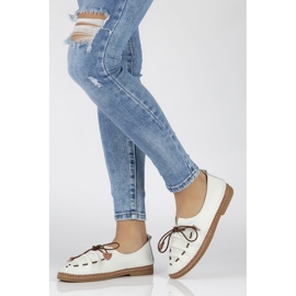 Nahkakengät Filippo DP2058 / 21 Wh valkoinen 1