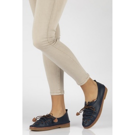 Nahkakengät Filippo DP2058 / 21 Nv laivastonsininen 1