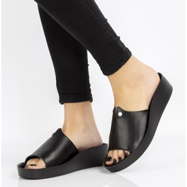 Nahkaiset tossut Filippo DK2059 / 21 Bk musta 1