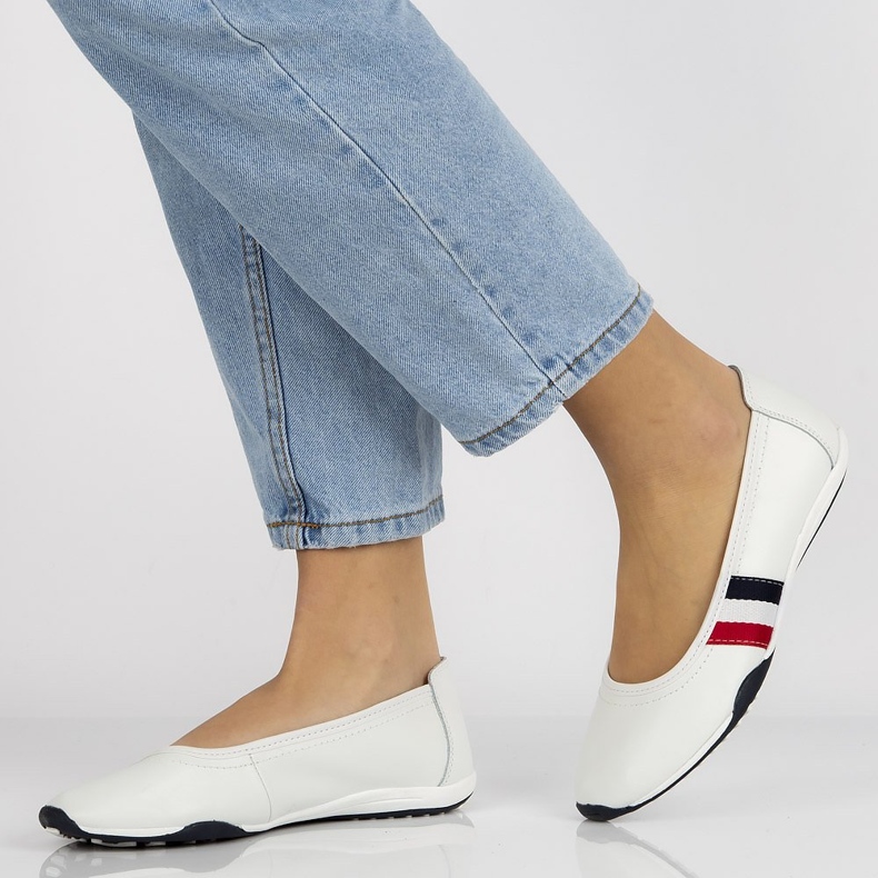 Nahkakengät Filippo DP2063 / 21 Wh valkoinen 2