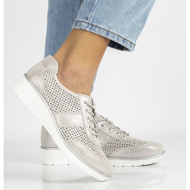 Nahkakengät Filippo DP028 / 21 Si hopeanauhaiset 2