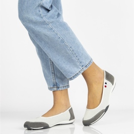 Nahkakengät Filippo DP142 / 21 Wh Gr valko-harmaa valkoinen 2