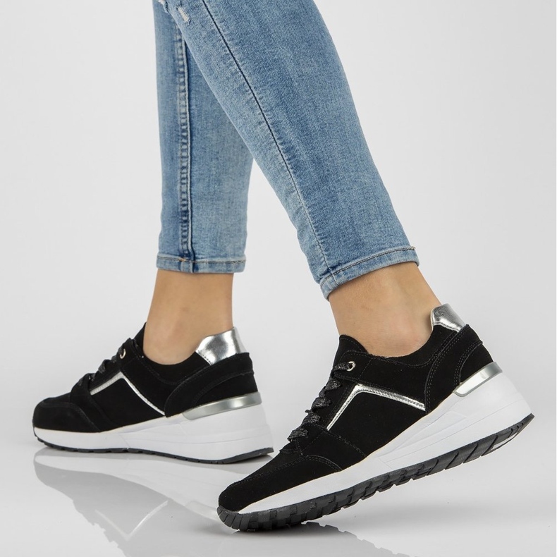 Nahkaiset lenkkarit Filippo DP2003 / 21 Bk mustat 1