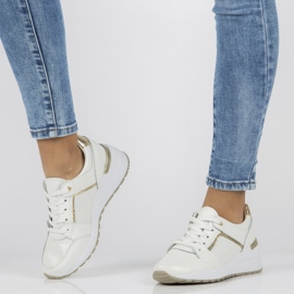 Nahkalenkkarit Filippo DP2003 / 21 Wh valkoinen 1