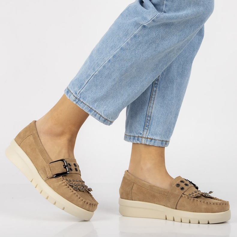 Nahkahousut Filippo DP2029 / 21 Beige 1