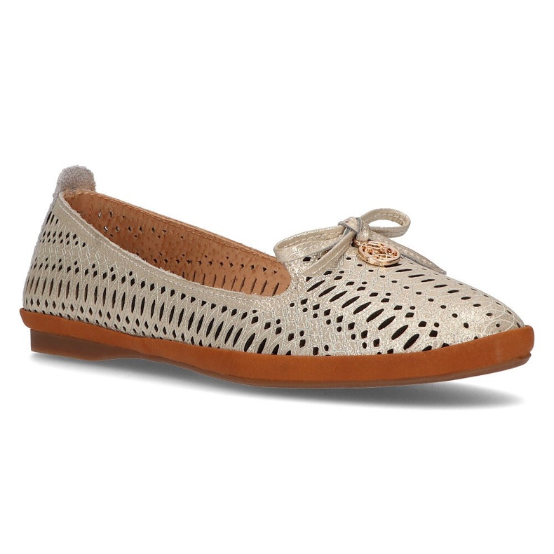 Nahkainen harjakattoiset herrat Filippo DP2034 / 21 Go golden kultainen 1