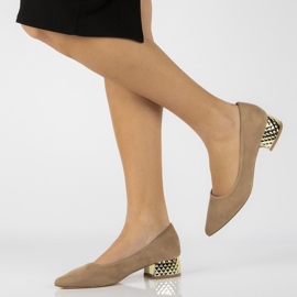 Pumps korkokengät FILIPPO DP2101 / 21 Beige 1