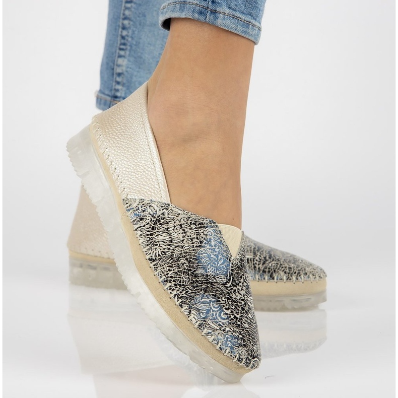 Nahkakengät Filippo DP2147 / 21 Beige monivärinen 2