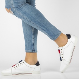 Nahkakengät Filippo DP2155 / 21 Wh valkoinen 1