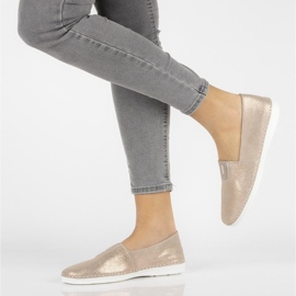 Nahkaiset slip-on kengät Filippo DP2134 / 21 Go golden kultainen 1