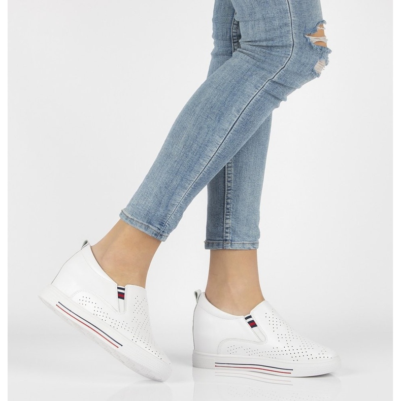 Nahkakengät Filippo DP1356 / 21 Wh valkoinen 1