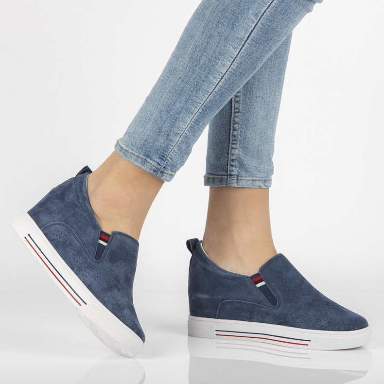 Nahkakengät Filippo DP1356 / 21 Nv laivastonsininen 1